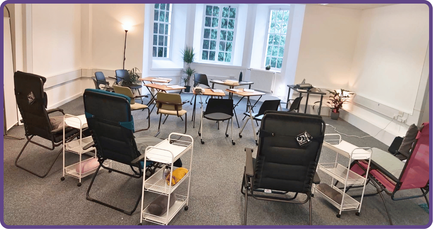 Class in the Wellbeing Room @ The Better Health & Wellbeing Hub, Parc Dewi Sant Class in the Wellbeing Room @ The Better Health & Wellbeing Hub, Parc Dewi Sant