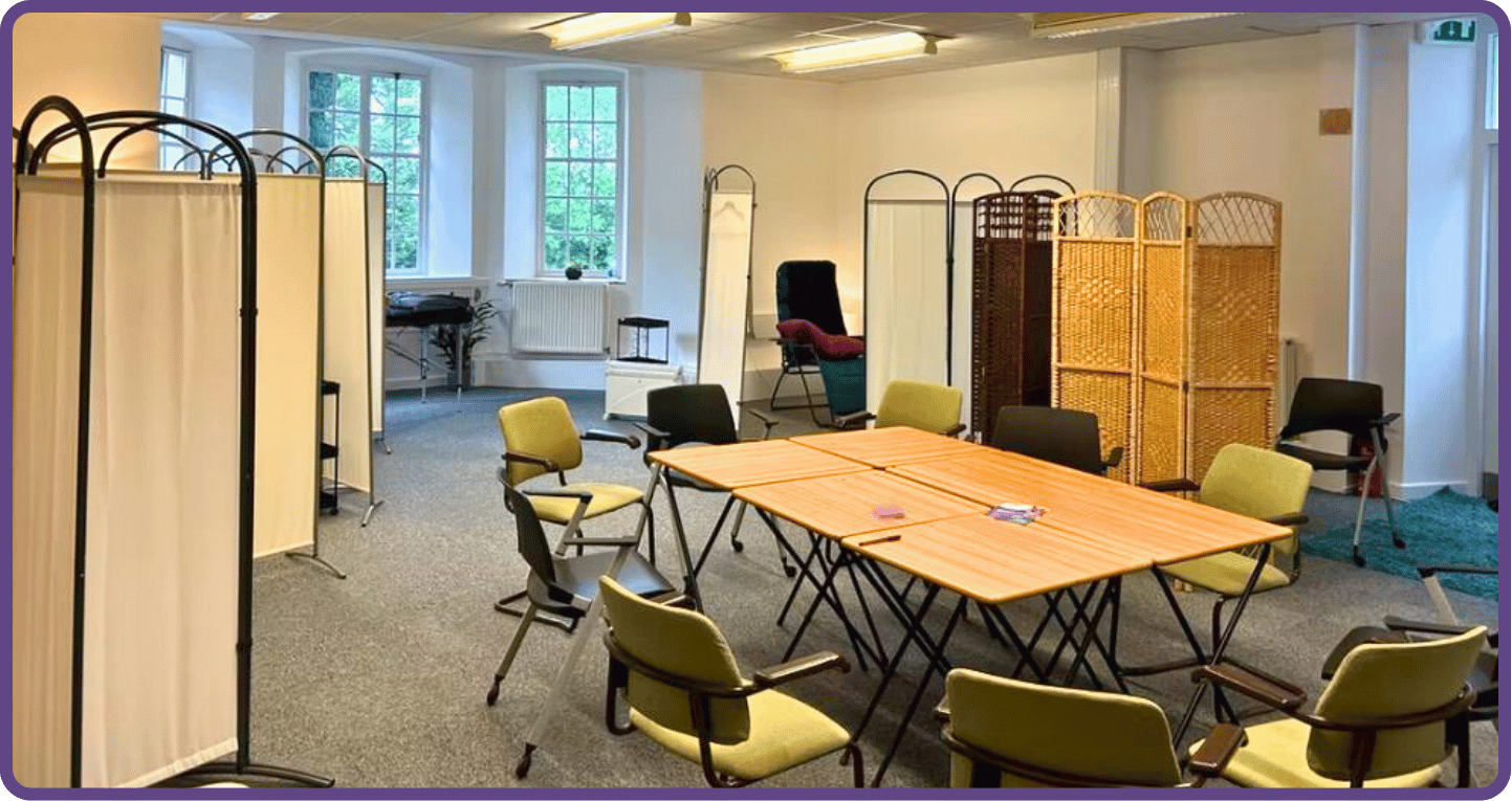 Class in the Wellbeing Room @ The Better Health & Wellbeing Hub, Parc Dewi Sant Class in the Wellbeing Room @ The Better Health & Wellbeing Hub, Parc Dewi Sant